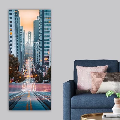 Lenyűgöző dekoratív vászonfestmény, 50 x 120 cm | 100% vászon, 100% fa keret (3 cm vastag) | Tökéletes a lakberendezés és a művészet szerelmeseinek