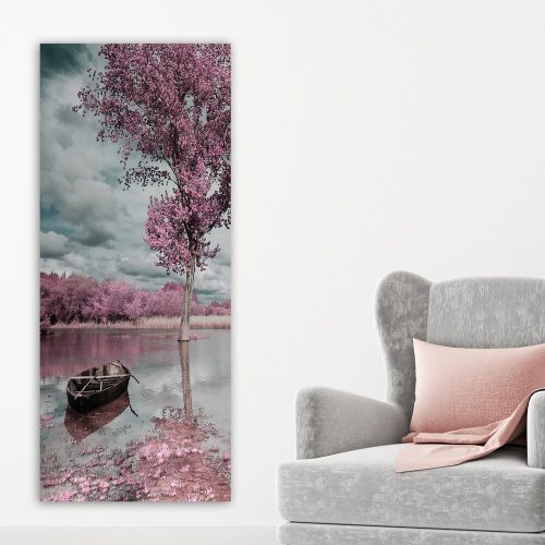Lenyűgöző dekoratív vászonfestmény, 50 x 120 cm | 100% vászon, 100% fa keret (3 cm vastag) | Tökéletes a lakberendezés és a művészet szerelmeseinek