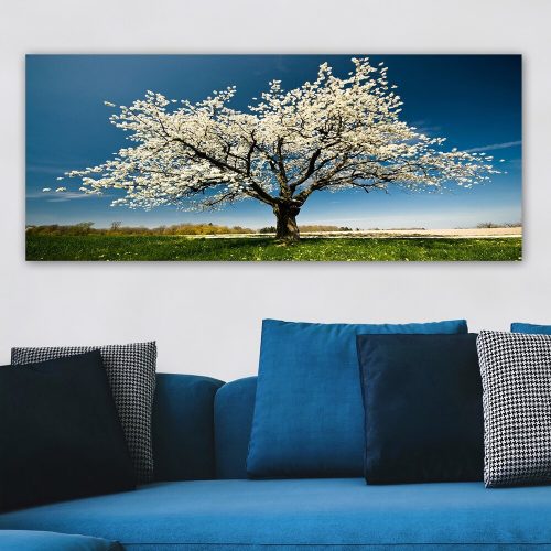 Lenyűgöző dekoratív vászonfestmény, 50 x 120 cm | 100% vászon, 100% fa keret (3 cm vastag) | Tökéletes a lakberendezés és a művészet szerelmeseinek