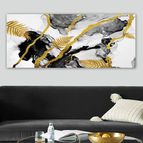 Lenyűgöző dekoratív vászonfestmény, 50 x 120 cm | 100% vászon, 100% fa keret (3 cm vastag) | Tökéletes a lakberendezés és a művészet szerelmeseinek