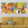 Lenyűgöző dekoratív vászonfestmény, 50 x 120 cm | 100% vászon, 100% fa keret (3 cm vastag) | Tökéletes a lakberendezés és a művészet szerelmeseinek