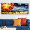 Lenyűgöző dekoratív vászonfestmény, 50 x 120 cm | 100% vászon, 100% fa keret (3 cm vastag) | Tökéletes a lakberendezés és a művészet szerelmeseinek