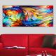 Lenyűgöző dekoratív vászonfestmény, 50 x 120 cm | 100% vászon, 100% fa keret (3 cm vastag) | Tökéletes a lakberendezés és a művészet szerelmeseinek