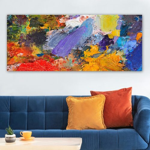 Lenyűgöző dekoratív vászonfestmény, 50 x 120 cm | 100% vászon, 100% fa keret (3 cm vastag) | Tökéletes a lakberendezés és a művészet szerelmeseinek