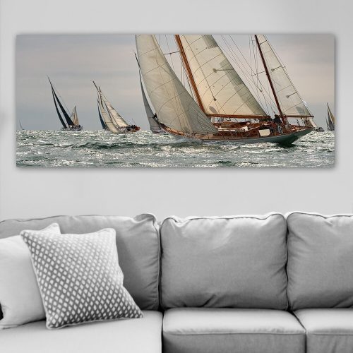 Lenyűgöző dekoratív vászonfestmény, 50 x 120 cm | 100% vászon, 100% fa keret (3 cm vastag) | Tökéletes a lakberendezés és a művészet szerelmeseinek