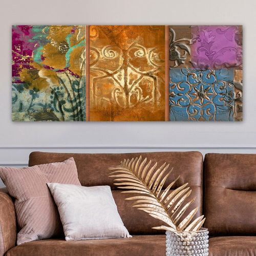 Lenyűgöző dekoratív vászonfestmény, 50 x 120 cm | 100% vászon, 100% fa keret (3 cm vastag) | Tökéletes a lakberendezés és a művészet szerelmeseinek