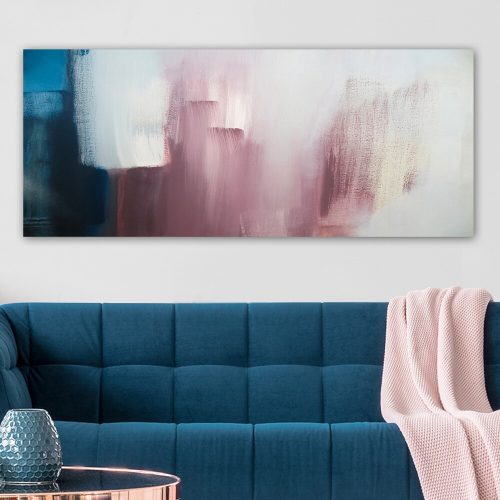 Lenyűgöző dekoratív vászonfestmény, 50 x 120 cm | 100% vászon, 100% fa keret (3 cm vastag) | Tökéletes a lakberendezés és a művészet szerelmeseinek
