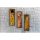 Elegáns Gustav Klimt dekoratív keretes MDF festmények (3 db), 19 x 70 cm | 100% MDF és fenyőfa keret | UV-nyomtatott művészet modern lakberendezéshez