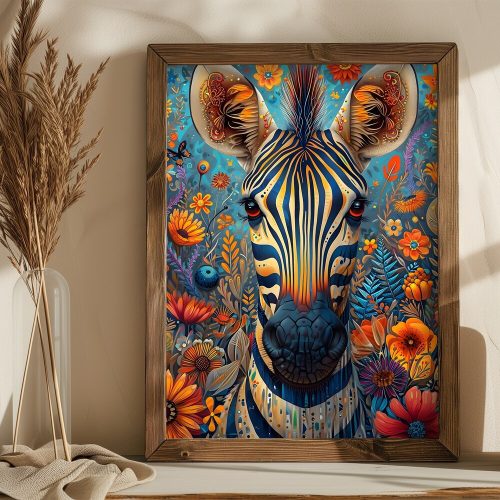 Elegáns dekoratív keretes MDF festmény, 35 x 47 x 3,5 cm | 100% MDF (3 mm) és luc váz | Tökéletes lakberendezéshez és modern esztétikához
