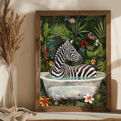 Elegáns dekoratív keretes MDF festmény, 35 x 47 x 3,5 cm | 100% MDF (3 mm) és luc váz | Tökéletes lakberendezéshez és modern esztétikához