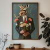 Elegáns dekoratív keretes MDF festmény, 35 x 47 x 3,5 cm | 100% MDF és fenyőfa keret | UV-nyomtatott műalkotás stílusos lakberendezéshez
