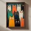 Elegáns dekoratív keretes MDF festmény, 35 x 47 x 2 cm | 100% MDF (3 mm) és fenyőfa keret | UV-nyomtatott műalkotás stílusos lakberendezéshez