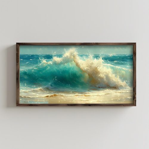 Elegáns dekoratív keretes MDF festmény, 60 x 120 x 3,5 cm | 100% MDF (3 mm) és luc váz | Tökéletes lakberendezéshez és modern esztétikához