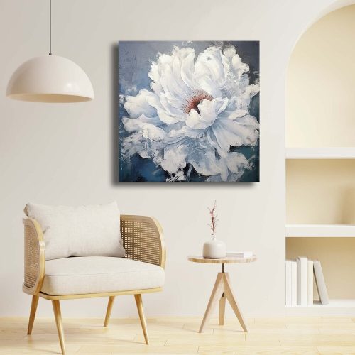 Lenyűgöző dekoratív vászonfestmény, 69 x 69 cm | 100% vászon (2,8 mm) és 100% fenyőfa keret | Tökéletes a lakberendezés és a művészet szerelmeseinek