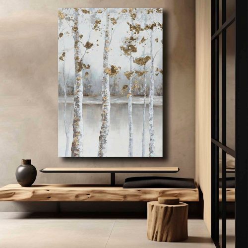 Lenyűgöző dekoratív vászonfestmény, 70 x 100 cm | 100% vászon (2,8 mm) és 100% fenyőfa keret | Tökéletes a lakberendezés és a művészet szerelmeseinek