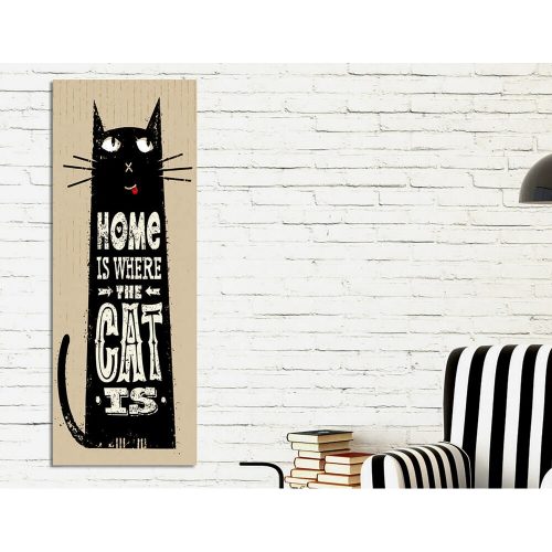 Elegáns dekoratív vászonfestmény, 30 x 80 cm, fa keret, 60% pamut/40% poliészter, lenyűgöző digitális nyomat az otthoni dekoráció és a művészet szerelmeseinek