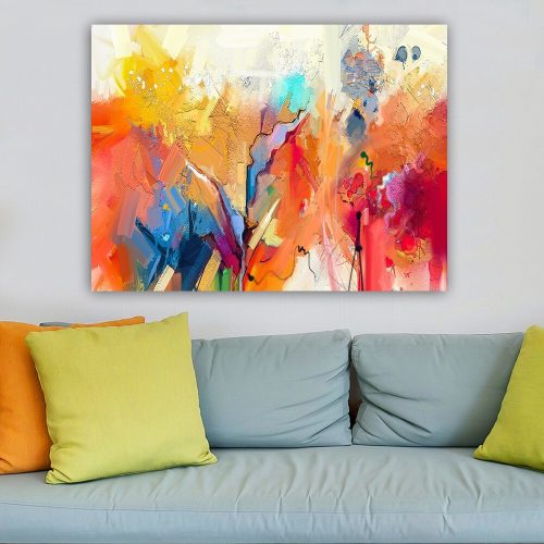 Lenyűgöző dekoratív vászonfestmény, 70 x 100 cm | 100% vászon, 100% fa keret (3 cm vastag) | Tökéletes a lakberendezés és a művészet szerelmeseinek