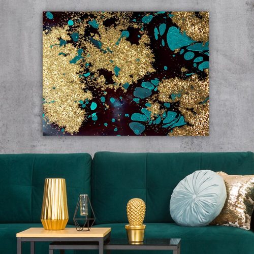 Lenyűgöző dekoratív vászonfestmény, 70 x 100 cm | 100% vászon, 100% fa keret (3 cm vastag) | Tökéletes a lakberendezés és a művészet szerelmeseinek