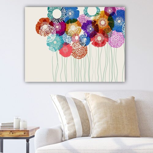 Lenyűgöző dekoratív vászonfestmény, 70 x 100 cm | 100% vászon, 100% fa keret (3 cm vastag) | Tökéletes a lakberendezés és a művészet szerelmeseinek