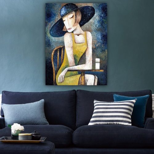 Lenyűgöző dekoratív vászonfestmény, 70 x 100 cm | 100% vászon, 100% fa keret (3 cm vastag) | Tökéletes a lakberendezés és a művészet szerelmeseinek