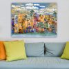 Lenyűgöző dekoratív vászonfestmény, 70 x 100 cm | 100% vászon, 100% fa keret (3 cm vastag) | Tökéletes a lakberendezés és a művészet szerelmeseinek