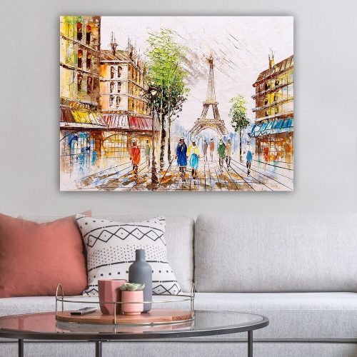 Lenyűgöző dekoratív vászonfestmény, 70 x 100 cm | 100% vászon, 100% fa keret (3 cm vastag) | Tökéletes a lakberendezés és a művészet szerelmeseinek