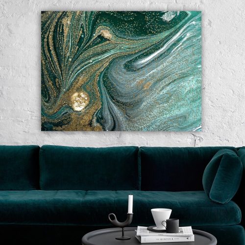 Lenyűgöző dekoratív vászonfestmény, 70 x 100 cm | 100% vászon, 100% fa keret (3 cm vastag) | Tökéletes a lakberendezés és a művészet szerelmeseinek