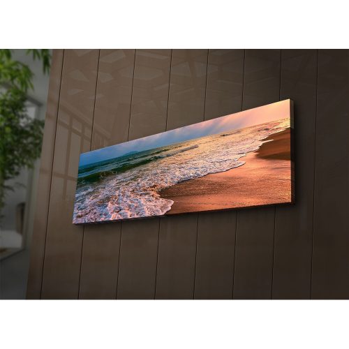 Lenyűgöző LED megvilágított vászonfestmény, 30 x 90 cm, 100% Velúr vászon, Fakeret (3 cm) | Akkumulátoros, be/ki kapcsoló | Tökéletes otthoni dekorációhoz