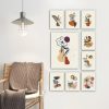 Elegáns Dekoratív MDF festmények (9 db), 100% MDF, 3 mm vastag | 20 x 15 cm (8 db) és 30 x 40 cm (1 db) | Tökéletes a lakberendezés és a művészet szerelmeseinek
