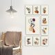 Elegáns Dekoratív MDF festmények (9 db), 100% MDF, 3 mm vastag | 20 x 15 cm (8 db) és 30 x 40 cm (1 db) | Tökéletes a lakberendezés és a művészet szerelmeseinek