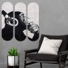 Elegáns dekoratív MDF festőkészlet (3 db), UV-nyomtatott, 20 x 70 cm, mindegyik | 100% MDF, 8 mm vastag | Tökéletes modern lakberendezéshez és művészeti megjelenítéshez