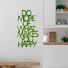 Kézzel készített dekoratív fém falkiegészítő, zöld, 41 x 70 cm | 100% MDF/MOSS, 6 mm vastag | Egyedi dizájn, tökéletes otthoni dekorációhoz és kiemelő falakhoz