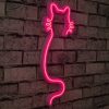 Rugalmas rózsaszín LED neoncsíkos világítás, 375 cm, IP67 vízálló, 12V DC, beépített fali akasztórendszer | Tökéletes lakberendezéshez és bulikhoz