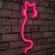 Rugalmas rózsaszín LED neoncsíkos világítás, 375 cm, IP67 vízálló, 12V DC, beépített fali akasztórendszer | Tökéletes lakberendezéshez és bulikhoz