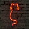 Rugalmas piros neon LED világító csíkok, 375 cm | IP67 Vízálló, 12V DC, Beépített fali akasztórendszer | Tökéletes lakberendezéshez és bulikhoz