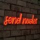 Rugalmas piros neon LED világító csík, 60 x 13 x 2 cm | IP67 Vízálló, 12V DC, 375 cm Hosszúság | Beépített fali akasztórendszer, tökéletes dekorációhoz