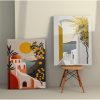 Elegáns dekoratív vászonfestmények (2 db), 50 x 70 cm, 100% vászon és fakeret | Tökéletes lakberendezéshez és modern esztétikához