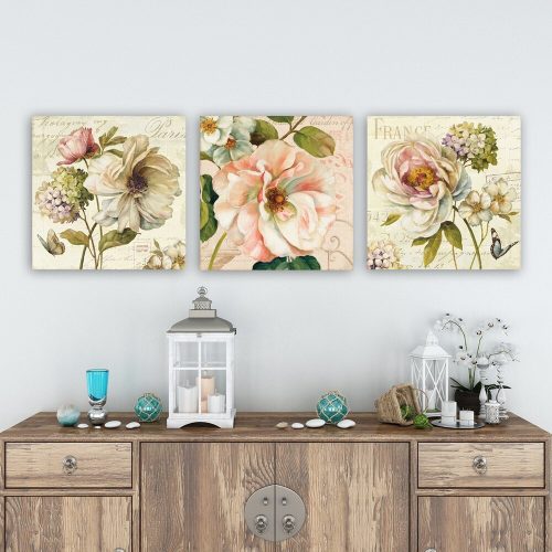 Lenyűgöző dekoratív vászonfestő készlet (3 db), 30 x 90 cm | 100% vászon, 100% fa keret (3 cm vastag) | Tökéletes a lakberendezés és a művészet szerelmeseinek