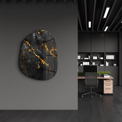 Elegáns dekoratív edzett üvegfestmény (50 x 65 cm), 100% edzett üveg, 4 mm vastag | UV nyomtatás | Tökéletes a lakberendezés és a művészet szerelmeseinek, AMO-1021