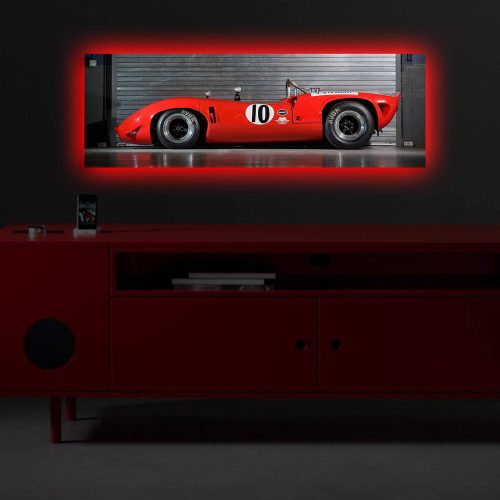 Lenyűgöző LED megvilágított vászonfestmény, 30 x 90 cm, 100% Velúr vászon, Fakeret (3 cm) | Akkumulátoros, be/ki kapcsoló | Tökéletes otthoni dekorációhoz