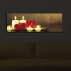 Dekoratív LED-es világítóvászon festmény, 30 x 90 cm, 100% velúr vászon, fa keret (3 cm), elemes, be-/kikapcsolóval, tökéletes otthoni dekorációhoz