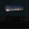 Dekoratív LED-es világítóvászon festmény, 30 x 90 cm, 100% velúr vászon, fa keret (3 cm), elemes, be-/kikapcsolóval, tökéletes otthoni dekorációhoz