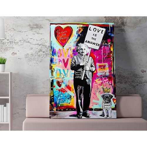 Lenyűgöző dekoratív vászonfestmény, 50 x 70 cm, 50% pamut/50% poliészter, digitális nyomat, fakeret 2 x 3 cm | Tökéletes a lakberendezés és a művészet szerelmeseinek