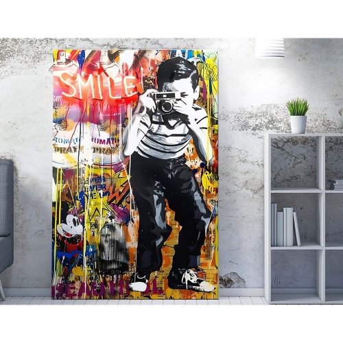 Lenyűgöző dekoratív vászonfestmény, 50 x 70 cm, 50% pamut/50% poliészter, digitális nyomat, fakeret 2 x 3 cm | Tökéletes a lakberendezés és a művészet szerelmeseinek