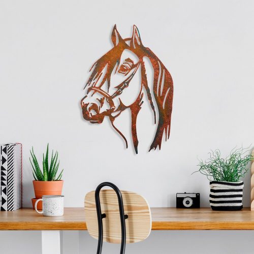 Kézzel festett dekoratív fém falkiegészítő, 38 x 53 cm | 100% fém, 1,5 mm vastag | Egyedi színváltozatok a stílusos lakberendezéshez