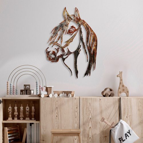 Kézzel festett dekoratív fém falkiegészítő, 38 x 53 cm | 100% fém, 1,5 mm vastag | Egyedi színváltozatok a stílusos lakberendezéshez