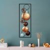 Kézzel festett dekoratív fém falkiegészítő, 32 x 90 x 4 cm | 100% fém, egyedi színváltozatok | Tökéletes a lakberendezés és a művészet szerelmeseinek