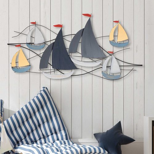 Kézzel festett dekoratív fém falkiegészítő, 123 x 60 cm | 100% fém, 1,5 mm vastag | Egyedi műalkotás lakberendezéshez, elegáns és stílusos design