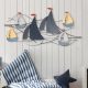 Kézzel festett dekoratív fém falkiegészítő, 123 x 60 cm | 100% fém, 1,5 mm vastag | Egyedi műalkotás lakberendezéshez, elegáns és stílusos design
