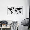Stílusos fekete dekoratív fém falkiegészítő, 120 x 70 cm | 100% fém (1,2 mm) | Egyszerű falra szerelés | Tökéletes a modern lakberendezéshez